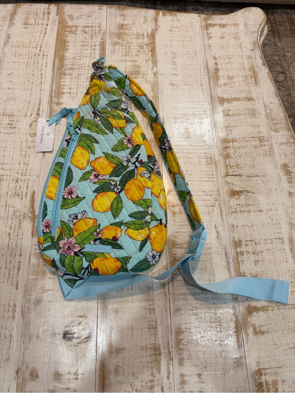 Vera Bradley Essential Sling Backpack in Lemon Grove Crossbody NWT